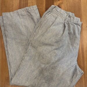 Polo by Ralph Lauren Navy and White Striped Straight Leg Pants